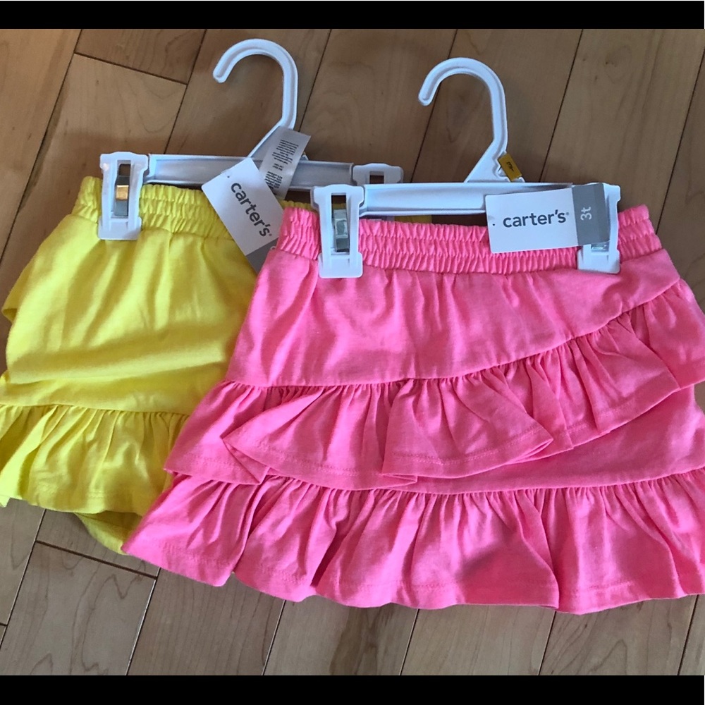 NWT Carter’s Ruffle Skirts 3T
